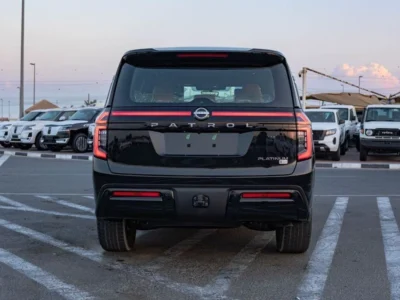 2026 Nissan Patrol LE Platinum 3.5 liters V6 Twin-Turbocharged Engine Black Red SUV
