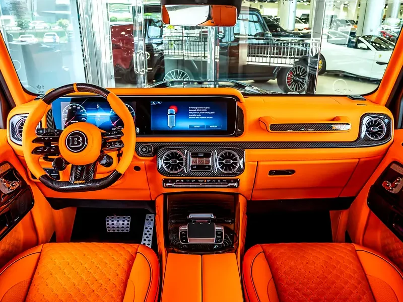 2026 Mercedes-Benz G-Class Brabus 4.0-liter V8 Bi-Turbo Engine Black Orange SUV
