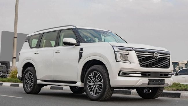2026 Nissan Patrol SE Platinum 3.8 Litres V6 Petrol Engine White Beige SUV GCC Specs