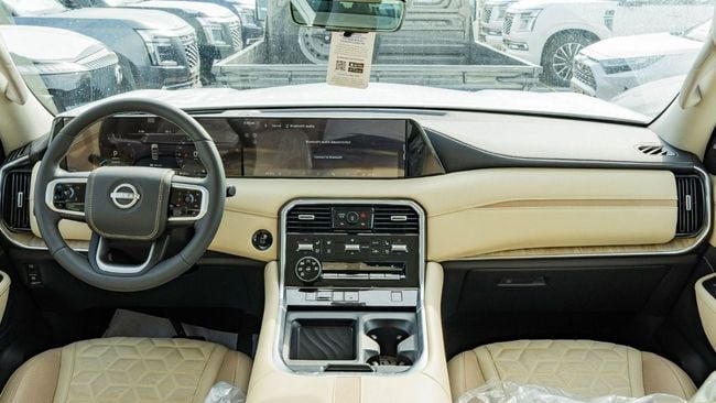 2026 Nissan Patrol SE Platinum 3.8 Litres V6 Petrol Engine White Beige SUV GCC Specs