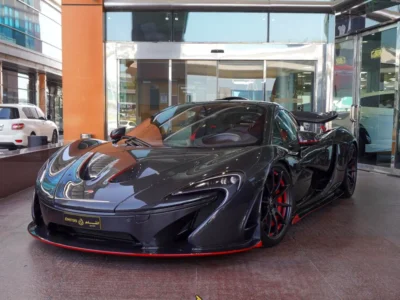 2015 McLaren P1 3.8-liter Twin-Turbocharged V8 Engine Grey Black Sports Car