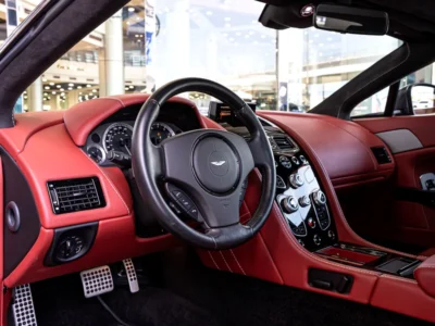 2016 Aston Martin Vantage S Roadster 4.7 Litres V8 Petrol Engine Grey Red Convertible