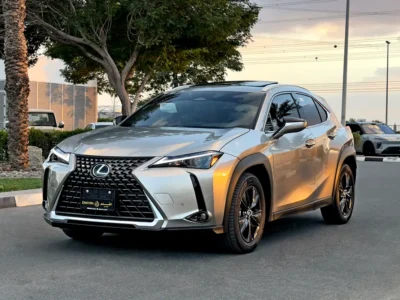 2025 Lexus UX-Series UX300h Premier 2.0-liter 4-cylinder Hybrid Engine Grey Tan SUV