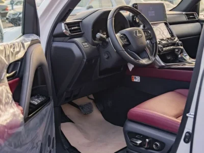 2026 Lexus LX600 Turbo Sport 3.5L V6 Twin-Turbocharged Petrol Engine White Red SUV