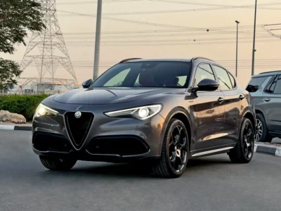 2022 Alfa Romeo Stelvio Veloce 2.0 Litres 4-cylinder Turbo Engine Grey Red Crossover