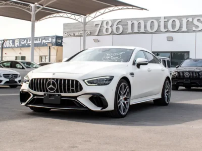 2023 Mercedes-Benz AMG GT 63 S 4MATIC+ 8 Cylinder Petrol Engine White Blue Sedan