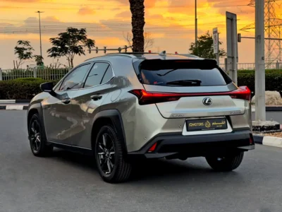 2025 Lexus UX-Series UX300h Premier 2.0-liter 4-cylinder Hybrid Engine Grey Tan SUV