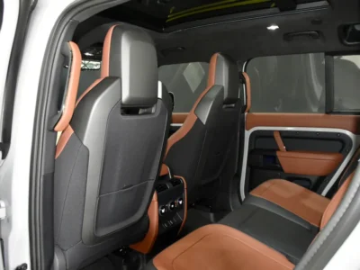2026 Land Rover Defender 110 OCTA 4.4-liter twin-turbo V8 Engine White Tan SUV