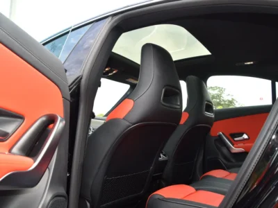 2025 Mercedes-Benz CLA200 AMG 1.3-liter Turbo 4 Cylinder Engine Black Red Sedan