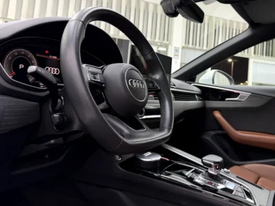 2022 Audi A5 40 TFSI S-Line 2.0-liter turbocharged 4-Cylinder Engine White Brown Sedan