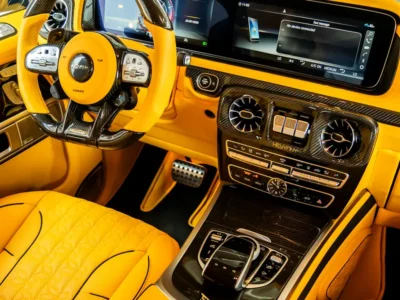 2023 Mercedes-Benz AMG G 63 KEYVANY 4.0L V8 Biturbo Engine Matte Black Yellow SUV
