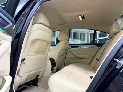 2020 BMW 5-Series 520i 2.0-liter Turbocharged 4 Cylinder Petrol Engine Black Beige Sedan