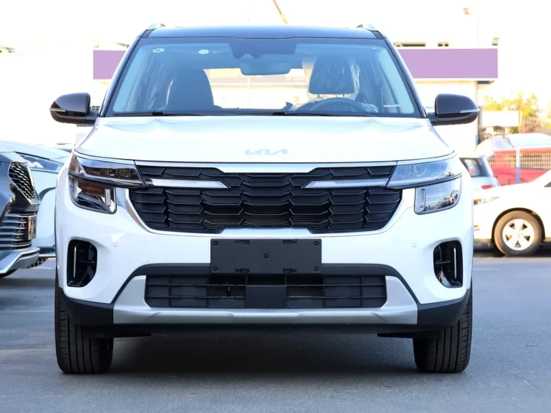 2025 Kia Seltos Luxury Edition 1.5 Liters 4 Cylinders Petrol Engine White Black SUV