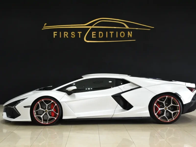 2024 Lamborghini Revuelto 6.5L Naturally Aspirated V12 Hybrid White Red Sports Car