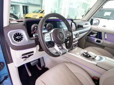 2023 Mercedes-Benz G-Class G 63 AMG 4.0 Litres V8 Biturbo Petrol Engine Blue White SUV