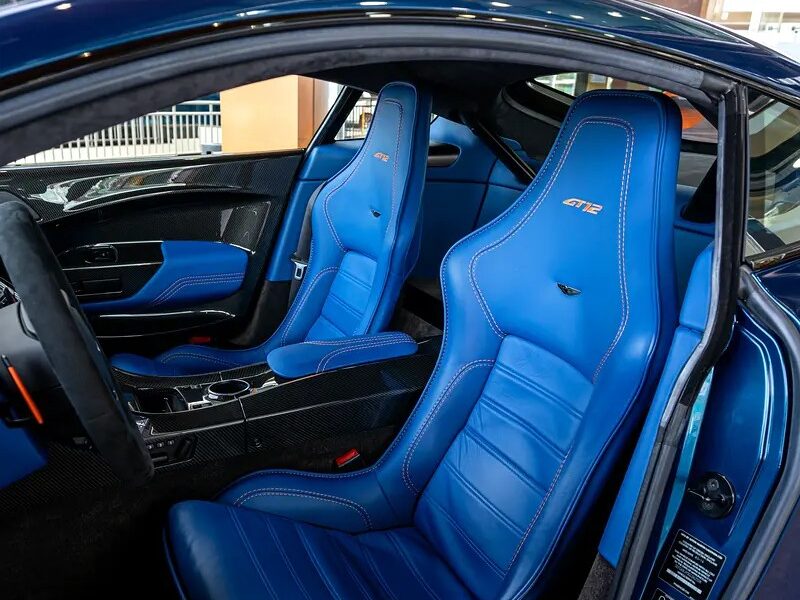 2016 Aston Martin V12 Vantage 5.9-liter V12 Petrol Engine Blue Sports Car GCC Specs