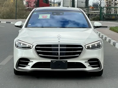 2022 Mercedes-Benz S-Class S 580 4Matic 8 Cylinders Engine White Black Sedan FULL OPTION
