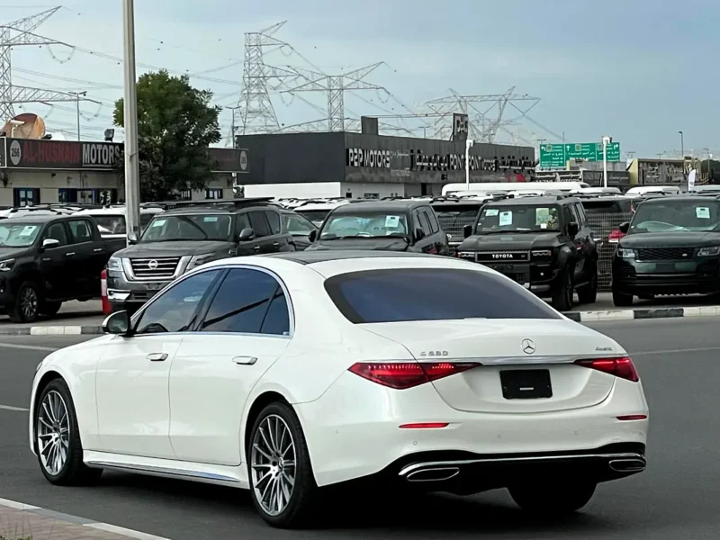 2022 Mercedes-Benz S-Class S 580 4Matic 8 Cylinders Engine White Black Sedan FULL OPTION