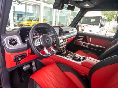 2023 Mercedes-Benz G-Class G 63 AMG 4.0 Litres V8 Biturbo Petrol Engine Black Red SUV