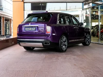 2019 Rolls-Royce Cullinan Silver Badge 6.75-liter twin-turbo V12 Engine Purple White SUV