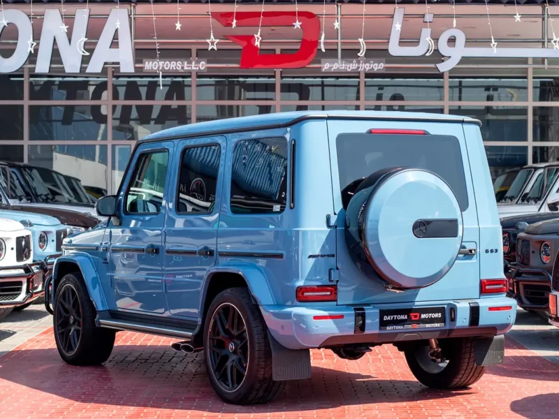 2023 Mercedes-Benz G-Class G 63 AMG 4.0 Litres V8 Biturbo Petrol Engine Blue White SUV