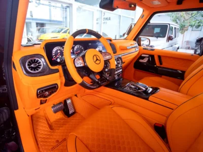 2024 Mercedes-Benz G-Class G 63 AMG 4.0 Litres V8 Biturbo Petrol Engine Black Orange SUV