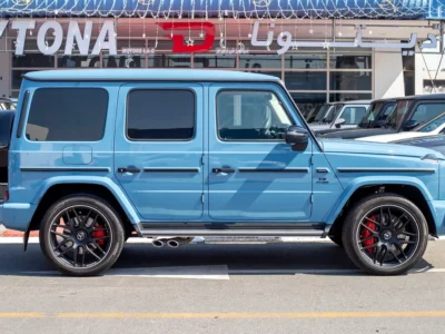 2023 Mercedes-Benz G-Class G 63 AMG 4.0 Litres V8 Biturbo Petrol Engine Blue White SUV