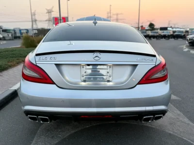 2011 Mercedes-Benz CLS-Class CLS 63 AMG 6.3L V8 BITURBO Engine Silver Black Sedan
