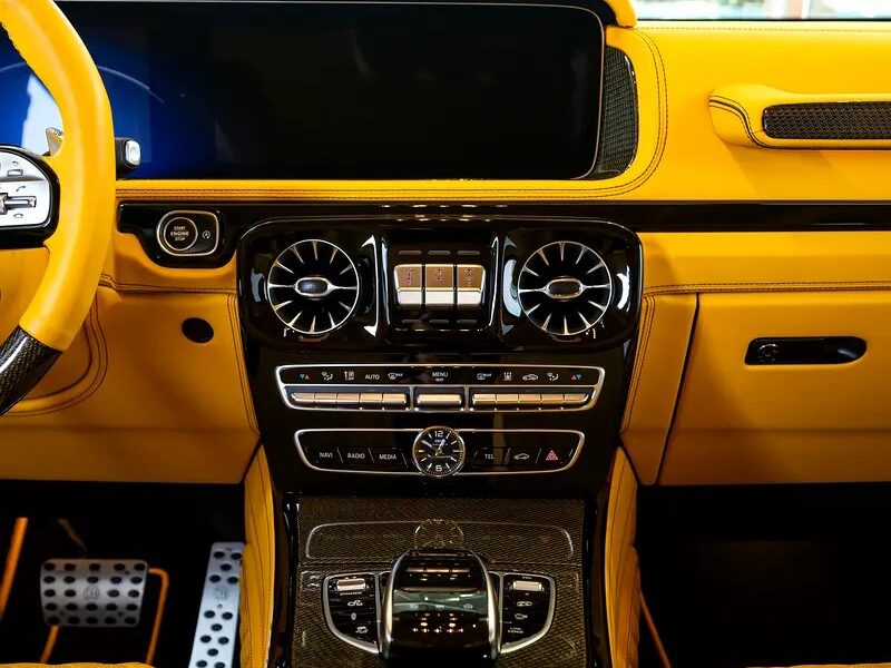 2022 Mercedes-Benz G-Class Brabus 4.0L V8 Bi-Turbo Engine Black Yellow SUV