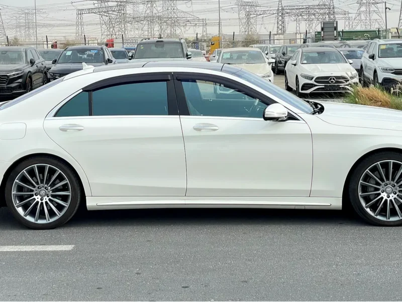 2015 Mercedes-Benz S-Class S 550 8 Cylinders Engine White Black Sedan PREMIUM PACKAGE