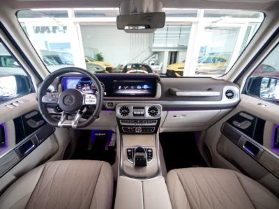 2023 Mercedes-Benz G-Class G 63 AMG 4.0 Litres V8 Biturbo Petrol Engine Blue White SUV