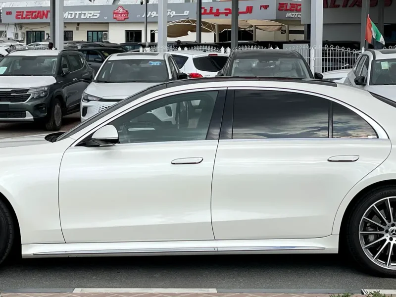 2022 Mercedes-Benz S-Class S 580 4Matic 8 Cylinders Engine White Black Sedan FULL OPTION