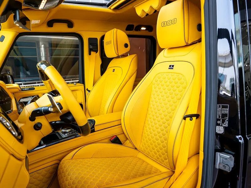 2022 Mercedes-Benz G-Class Brabus 4.0L V8 Bi-Turbo Engine Black Yellow SUV