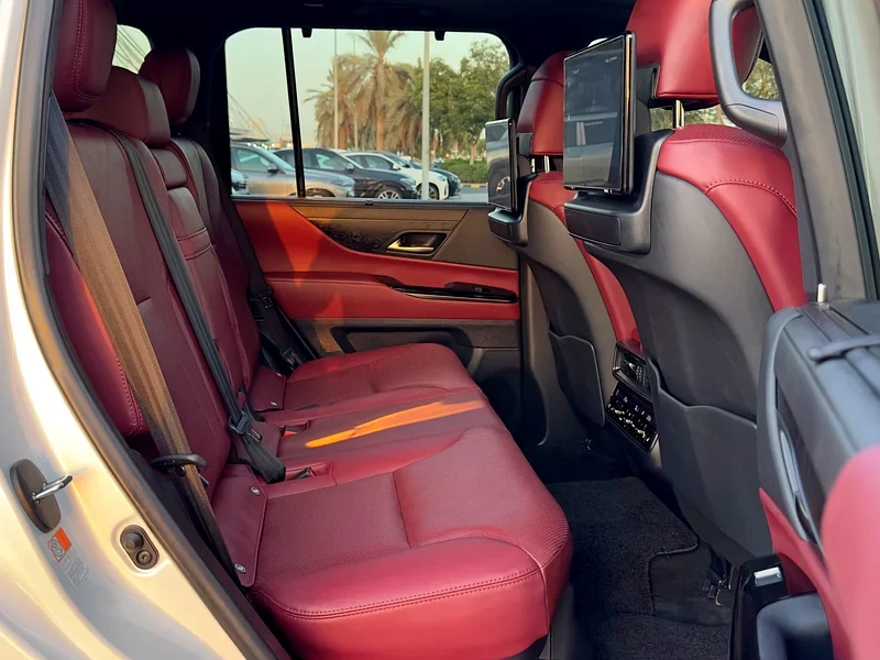 2023 Lexus LX 600 Signature 3.5-liter twin-turbo V6 Petrol Engine White Red SUV GCC
