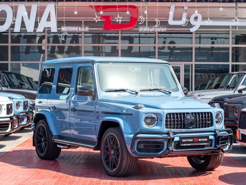 2023 Mercedes-Benz G-Class G 63 AMG 4.0 Litres V8 Biturbo Petrol Engine Blue White SUV