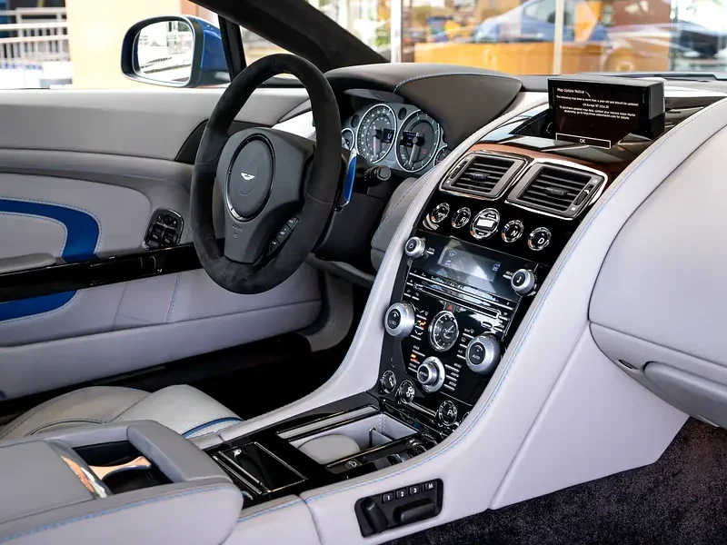 2015 Aston Martin V8 Vantage S 4.7 Litres V8 Petrol Engine Blue White Coupe