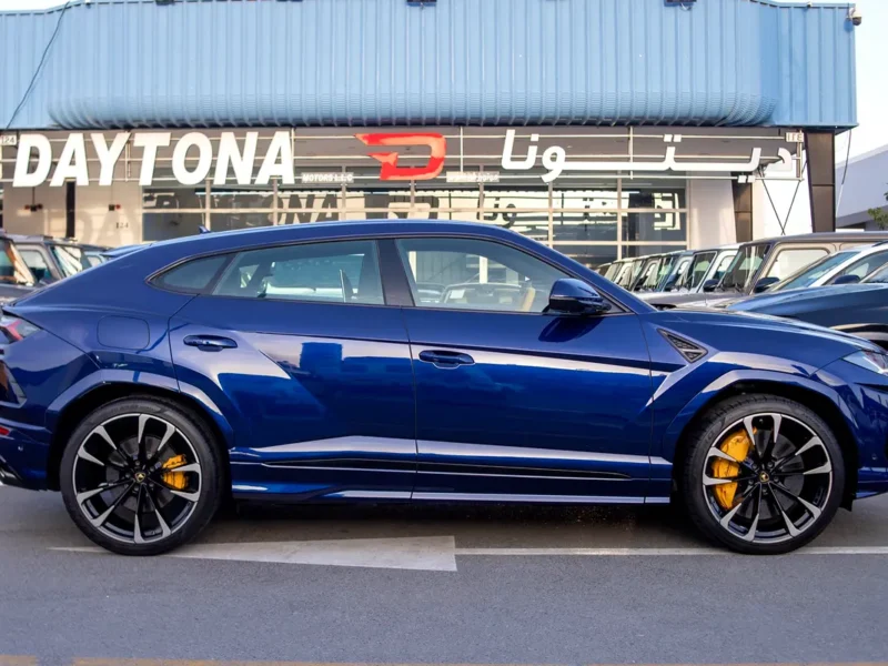 2019 Lamborghini Urus Standard V8 Twin Turbo Petrol Engine 4.0 Litres Blue Yellow SUV