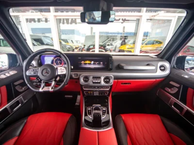 2023 Mercedes-Benz G-Class G 63 AMG 4.0 Litres V8 Biturbo Petrol Engine Black Red SUV