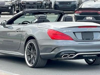 2017 Mercedes-Benz SL-Class SL 550 4.7L V8 BITURBO Engine Grey Black Convertible Full option