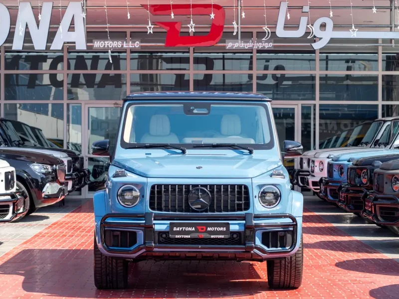 2025 Mercedes-Benz G-Class G 63 AMG 4.0 Litres V8 Biturbo Petrol Engine Blue White SUV
