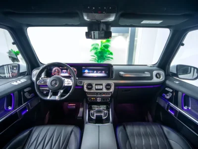 2021 Mercedes-Benz G-Class G 63 AMG 4.0 Litres V8 Biturbo Petrol White Engine Black SUV