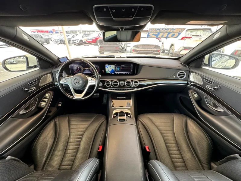 2019 Mercedes-Benz S-Class S 560 4MATIC V8 Petrol Engine White Black Sedan