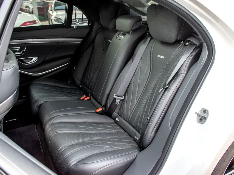 Mercedes-Benz S-Class S 63 AMG 4 Matic 4.0L V8 Biturbo Engine White Black Sedan