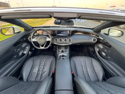2017 Mercedes-Benz S-Class S 550 V8 Engine White Black Convertible AUCTION GRADE 4.5/B