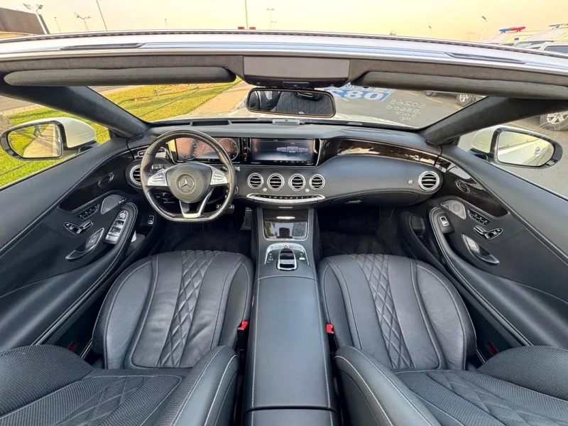 2017 Mercedes-Benz S-Class S 550 V8 Engine White Black Convertible AUCTION GRADE 4.5/B