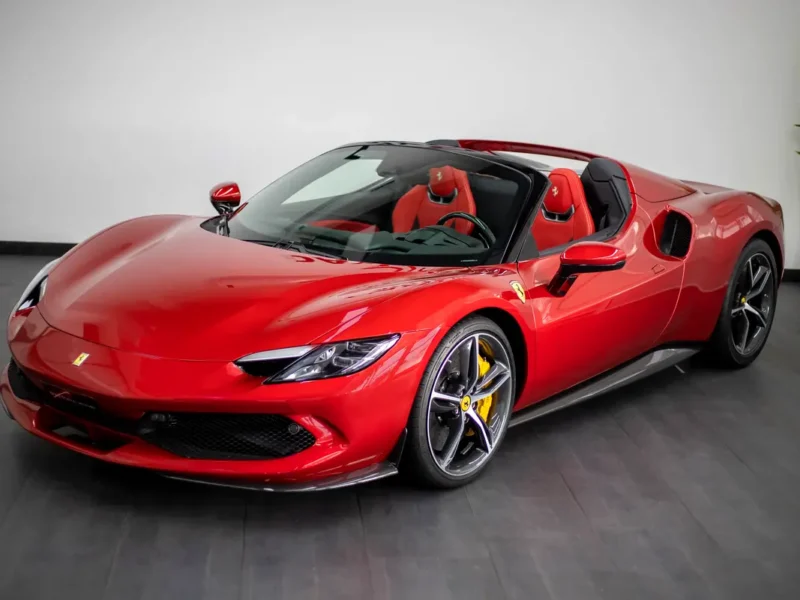 2025 Ferrari 296 GTS 3.0L V6 Twin-Turbo Plug-in Hybrid Red Sports Car CARBON FIBER