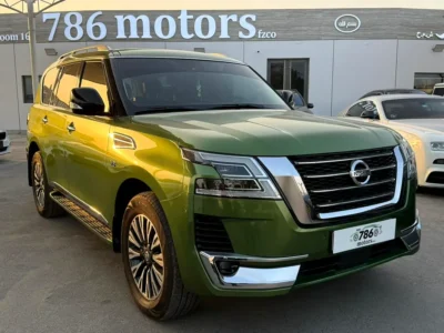 2021 Nissan Patrol LE Titanium 5.6 Litres 8 Cylinders Petrol Engine Green Brown SUV