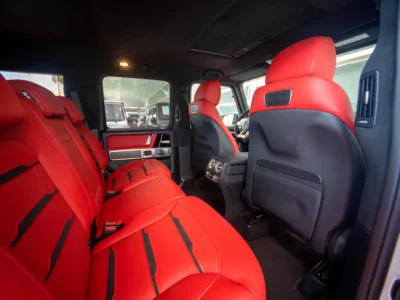 2023 Mercedes-Benz G-Class G 63 AMG 4.0 Litres V8 Biturbo Petrol Engine White Red SUV