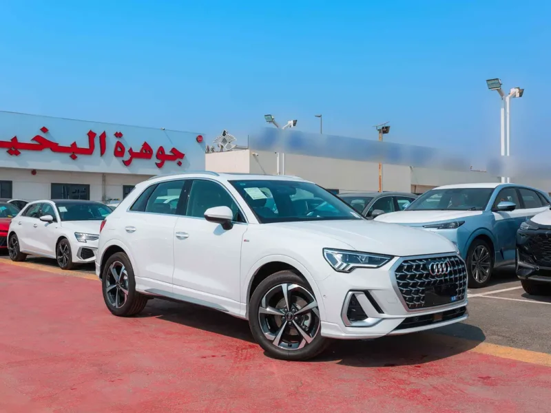 2025 Audi Q3 35 TFSI S-Line 1.5 Litres 4 Cylinders Turbo Petrol Engine White Black SUV