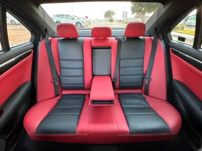 2012 Mercedes-Benz C-Class C63 AMG P31 Performance PKG 8 Cylinders Black Red Sedan